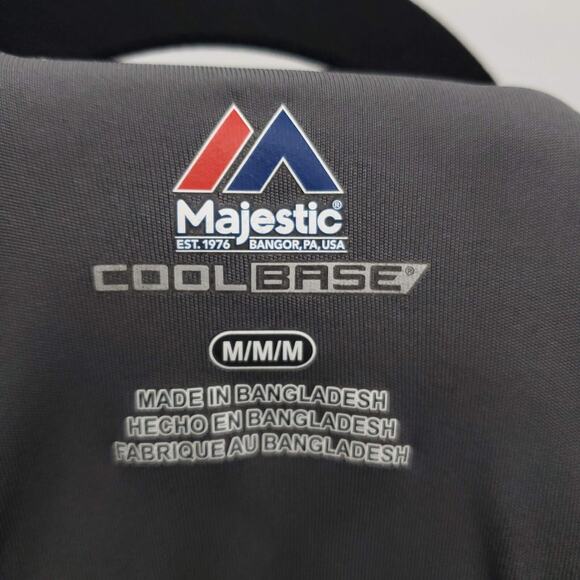 Majestic Cool Base New York Mets Jersey Mens Medium Gray White Short Sleeve - Picture 8 of 8